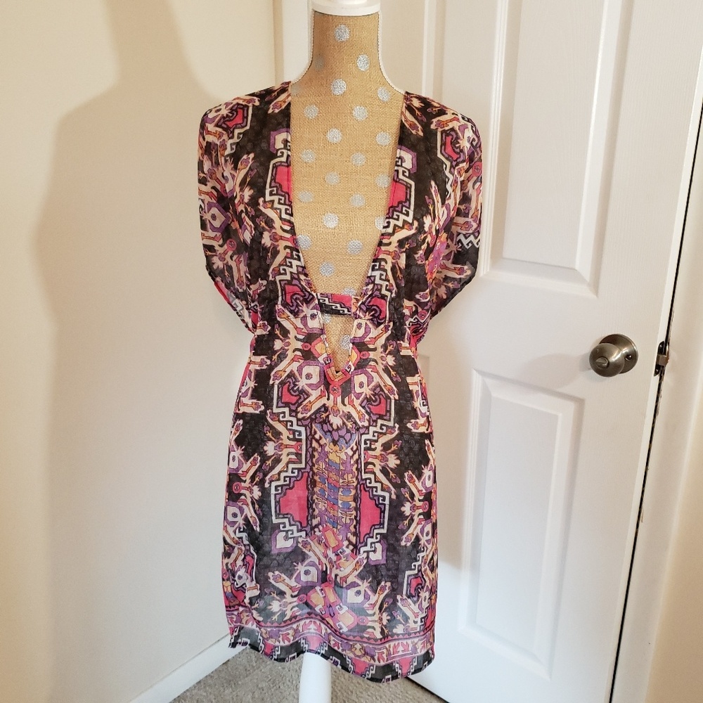 Becca plus size swim cover up